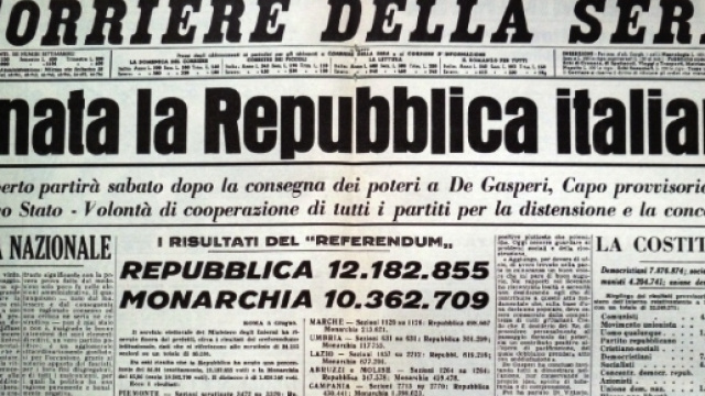 Festa del 2 giugno. La Repubblica Italiana è nata nel 1946