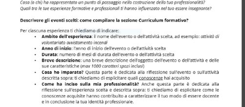 Come compilare correttamente il Curriculum Formativo