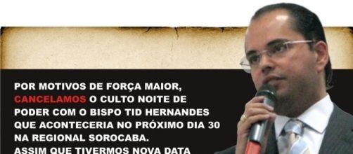 Noite de Poder com o Bispo Tid cancelada!!! | .:GRP - Geração ... - blogspot.com