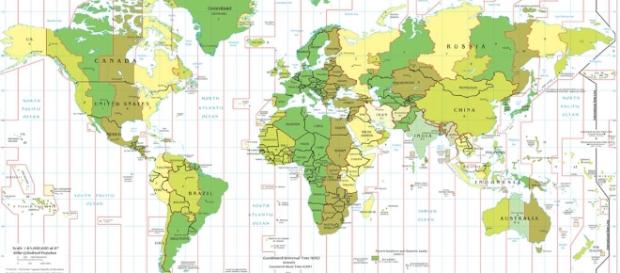 Mappa dei fusi orari - Carte-monde.org Mappa dei fusi orari - Carte-monde.org