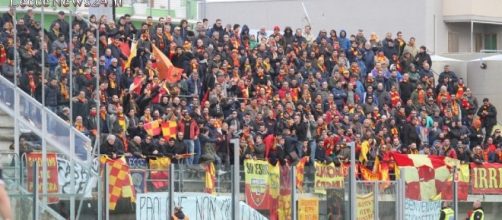 Tifosi del Lecce in trasferta.