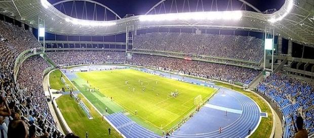 Botafogo libera Engenhão para Vasco e Fluminense, mas descarta jogos do Flamengo em 2017 (Foto: Wikimedia) Botafogo libera Engenhão para Vasco e Fluminense, mas descarta jogos do Flamengo em 2017 (Foto: Wikimedia)