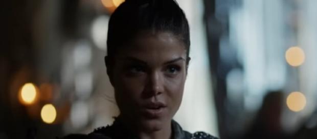 Octavia is the 'Sky Ripper' in season 4 of 'The 100' - Image via The CW Television Network/Photo Screencap via The CW/YouTube.com Octavia is the 'Sky Ripper' in season 4 of 'The 100' - Image via The CW Television Network/Photo Screencap via The CW/YouTube.com
