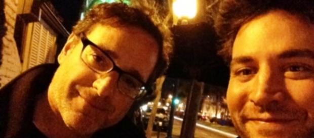 Os atores Bob Saget e Josh Radnor Os atores Bob Saget e Josh Radnor