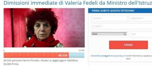 Valeria Fedeli via dal Miur: la petizione