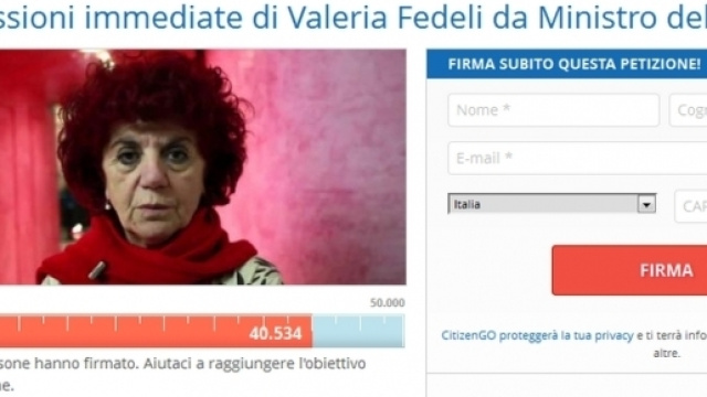 Valeria Fedeli via dal Miur: la petizione