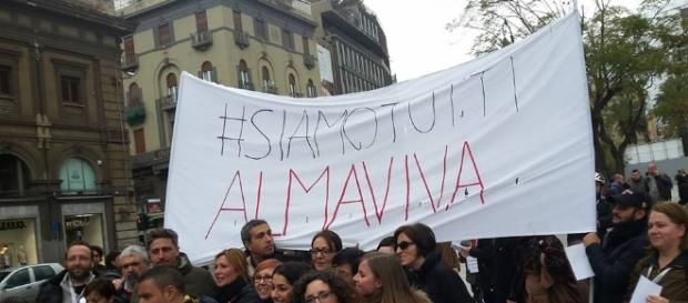 Almaviva, continua la protesta dei lavoratori: indetti due giorni ... - palermomania.it Almaviva, continua la protesta dei lavoratori: indetti due giorni ... - palermomania.it