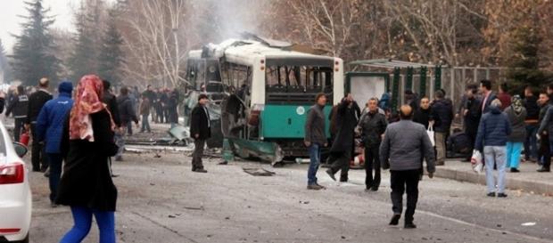 Local do atentado ocorrido na cidade turca de Kayseri em 17 de dezembro Local do atentado ocorrido na cidade turca de Kayseri em 17 de dezembro