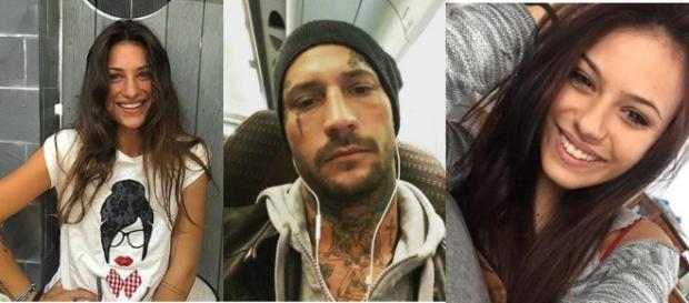 Da sinistra Ludovica Valli, Manuel Vallicella e la corteggiatrice Alessia Da sinistra Ludovica Valli, Manuel Vallicella e la corteggiatrice Alessia