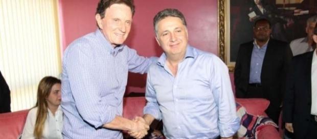 Marcelo Crivella e Anthony Garotinho na política carioca Marcelo Crivella e Anthony Garotinho na política carioca