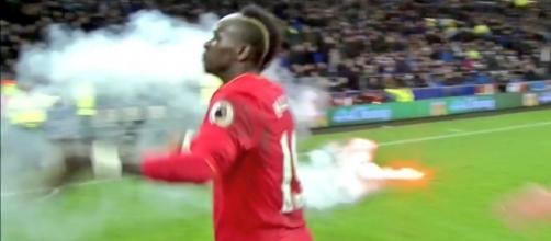Sadio Mane is literally on fire after Everton 0 - Liverpool 1 ... - 101greatgoals.com
