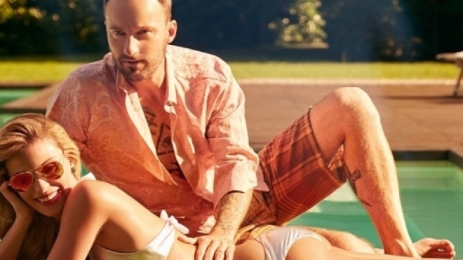 Francesco Facchinetti con la moglie