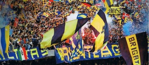 I tifosi dell'Hellas Verona, seconda nella speciale classifica di presenze medie in serie B