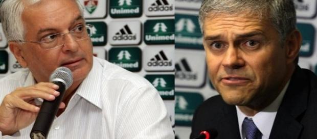 Celso Barros e Peter Siemsen foram decisivos para vinda de Abel ao Fluminense (Foto: O Globo) Celso Barros e Peter Siemsen foram decisivos para vinda de Abel ao Fluminense (Foto: O Globo)