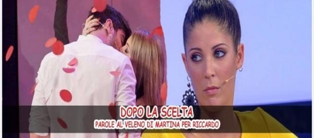 Uomini e Donne news: il messaggio al veleno di Martina per Riccardo in seguito alla scelta Uomini e Donne news: il messaggio al veleno di Martina per Riccardo in seguito alla scelta
