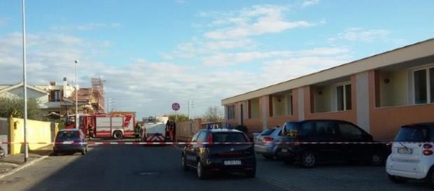 via Praga a Ladispoli transennata per la fuga di gas via Praga a Ladispoli transennata per la fuga di gas