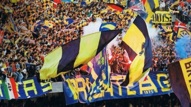 I tifosi dell'Hellas Verona, seconda nella speciale classifica di presenze medie in serie B