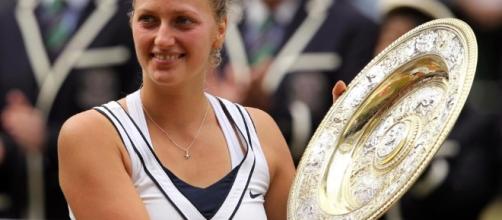 Wimbledon Champion Petra Kvitova (via: thesun.co.uk)
