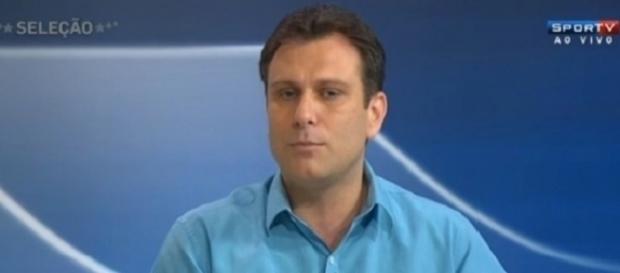 André Loffredo, comentarista do SporTV, durante o 'Seleção' André Loffredo, comentarista do SporTV, durante o 'Seleção'