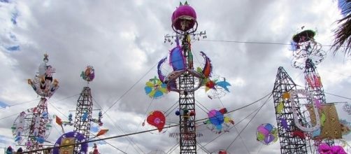 Foto di una parte del mercato di 'San Pablito', a Tultepec.