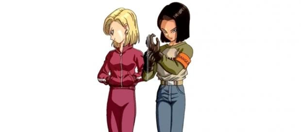 Androides 18 y 17 con sus nuevos diseños Androides 18 y 17 con sus nuevos diseños