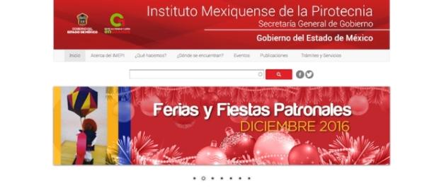 El Instituto Mexiquense de la Pirotecnia fue fundado precisamente por el Organismo Público Descentralizado de la Segreteria General de Gobierno El Instituto Mexiquense de la Pirotecnia fue fundado precisamente por el Organismo Público Descentralizado de la Segreteria General de Gobierno