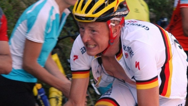 Fabian Wegmann in maglia Gerolsteiner