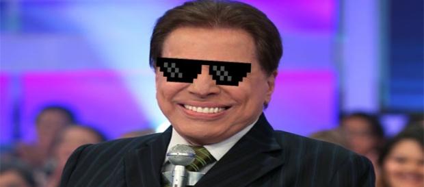 Imagem do apresentador carregada por balão invadiu o vídeo antes de ser cortada pela emissora Imagem do apresentador carregada por balão invadiu o vídeo antes de ser cortada pela emissora
