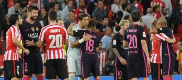 Último enfrentamiento entre Barça y Athletic en liga. Último enfrentamiento entre Barça y Athletic en liga.