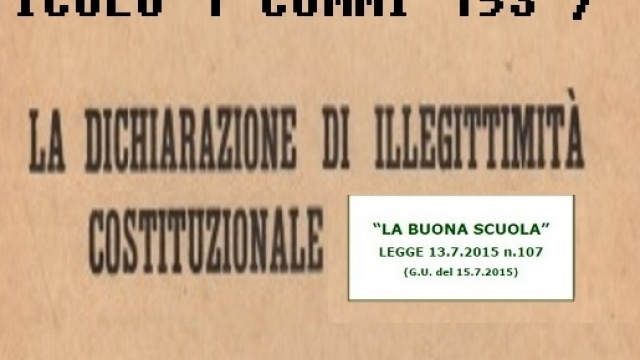 I commi dichiarati illegittimi dalla Consulta