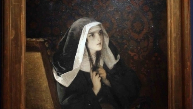 La monaca di Monza: dipinto presente alla mostra.