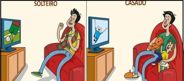 Veja as principais diferenças entre um homem solteiro e um casado Veja as principais diferenças entre um homem solteiro e um casado