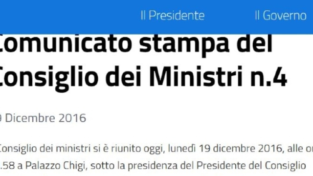 Salva-risparmi, via libera del Governo a 20 miliardi per le banche - primapaginareggio24.com