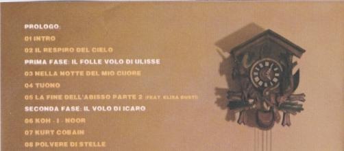 Tracklist 'Il Respiro del Cielo' di Eclisse.
