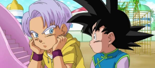 Trunks y Goten preocupados en un fan art de la serie Trunks y Goten preocupados en un fan art de la serie