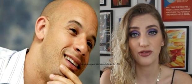 Após polêmica em entrevista de Vin Diesel, Carol some da internet (Foto: Reprodução) Após polêmica em entrevista de Vin Diesel, Carol some da internet (Foto: Reprodução)