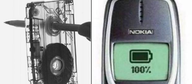 Rebobinar a fita K7 e ter uma bateria de celular que durava dias era comum Rebobinar a fita K7 e ter uma bateria de celular que durava dias era comum