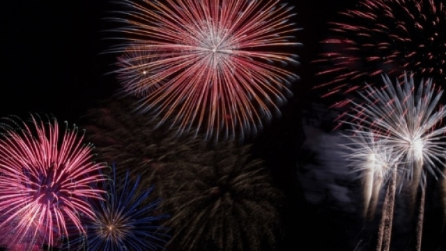 I fuochi d'artificio per l'ultimo dell'anno
