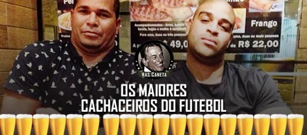 Aloísio Chulapa e Adriano Didico Imperador, amigos de copo. Aloísio Chulapa e Adriano Didico Imperador, amigos de copo.