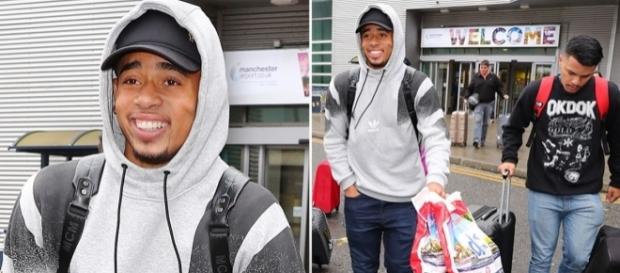 Atacante Gabriel Jesus chega ao Manchester City para disputar vaga com o argentino Sergio Aguero e o nigeriano Kelechi Iheanacho Atacante Gabriel Jesus chega ao Manchester City para disputar vaga com o argentino Sergio Aguero e o nigeriano Kelechi Iheanacho