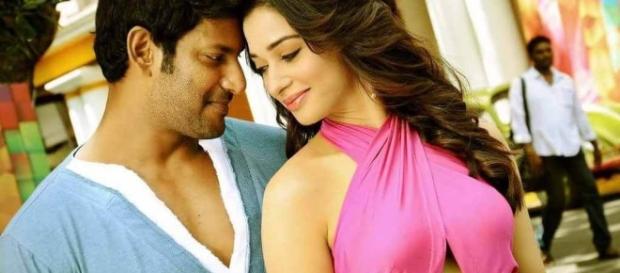 Kaththi Sandai - Tamannaah and Vishaal - cinecharal.com Kaththi Sandai - Tamannaah and Vishaal - cinecharal.com