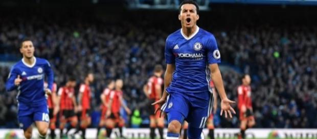 Pedro celebrates scoring against Bournemouth (Credit: https://twitter.com/_Pedro17_/status/813432058320224256) Pedro celebrates scoring against Bournemouth (Credit: https://twitter.com/_Pedro17_/status/813432058320224256)