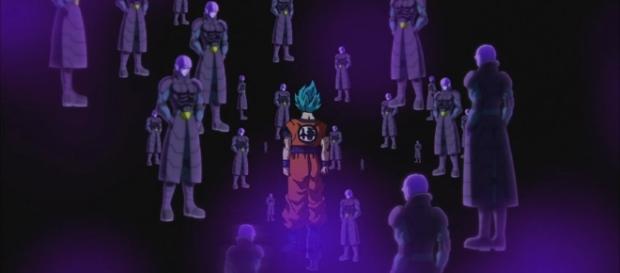 Goku contra Hit en el episodio 72 Goku contra Hit en el episodio 72
