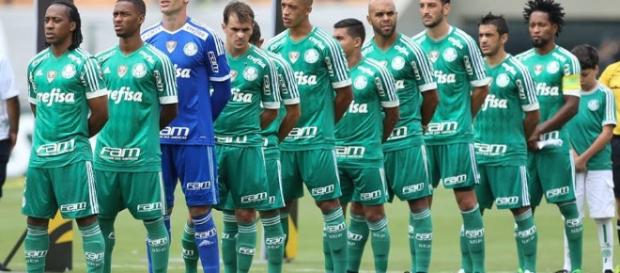 Jogadores do Palmeiras perfilados Jogadores do Palmeiras perfilados