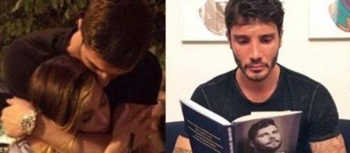 Belen Rodriguez e Andrea Iannone abbracciati, Stefano De Martino legge un libro