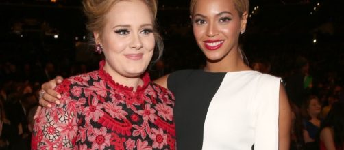 Friendly rivalry between Adele and Beyonce at the Grammy Awards