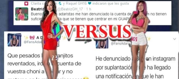 Dura guerra entre seguidores de Adara y Bea Dura guerra entre seguidores de Adara y Bea