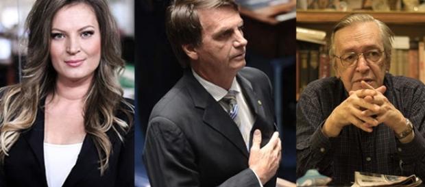 Joice Hasselmann, Jair Bolsonaro e Olavo de Carvalho se destacam entre conservadores conhecidos. Joice Hasselmann, Jair Bolsonaro e Olavo de Carvalho se destacam entre conservadores conhecidos.