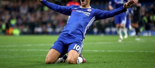 Eden Hazard, stella del Chelsea, autore del gol del 3-1: per il belga 8° centro in Premier - 101greatgoals.com