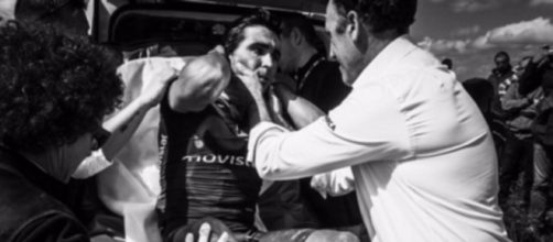 Francisco Ventoso, l'infortunio alla Roubaix